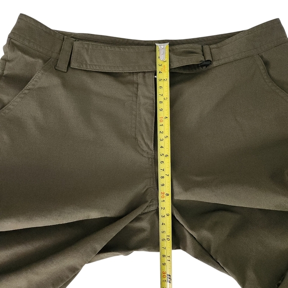 MOUNTAIN EQUIPMENT CO-OP Olive Green Stretch Capri Pants size 4 - Picture 10 of 12